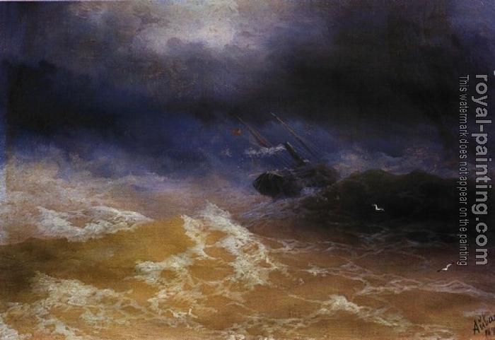 Ivan Constantinovich Aivazovsky : Storm on Sea Ivan Constantinovich Aivazovsky : Storm on Sea